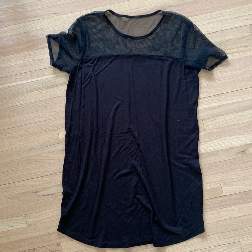 Mesh Tunic Mini Dress